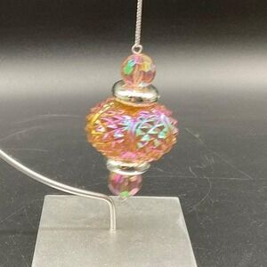Victorian Visions‎ Iridescent Faceted Plastic Ornament Pendant Holiday Decor MSI